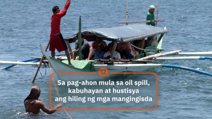 Sa pag-ahon mula sa oil spill, kabuhayan at hustisya ang hiling ng mga mangingisda