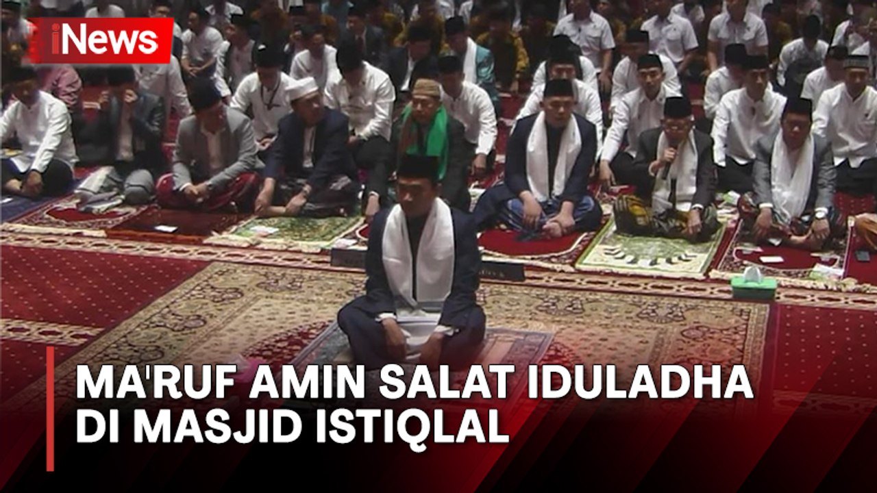 Wakil Presiden Ma'ruf Amin Salat Iduladha di Masjid Istiqlal Jakarta