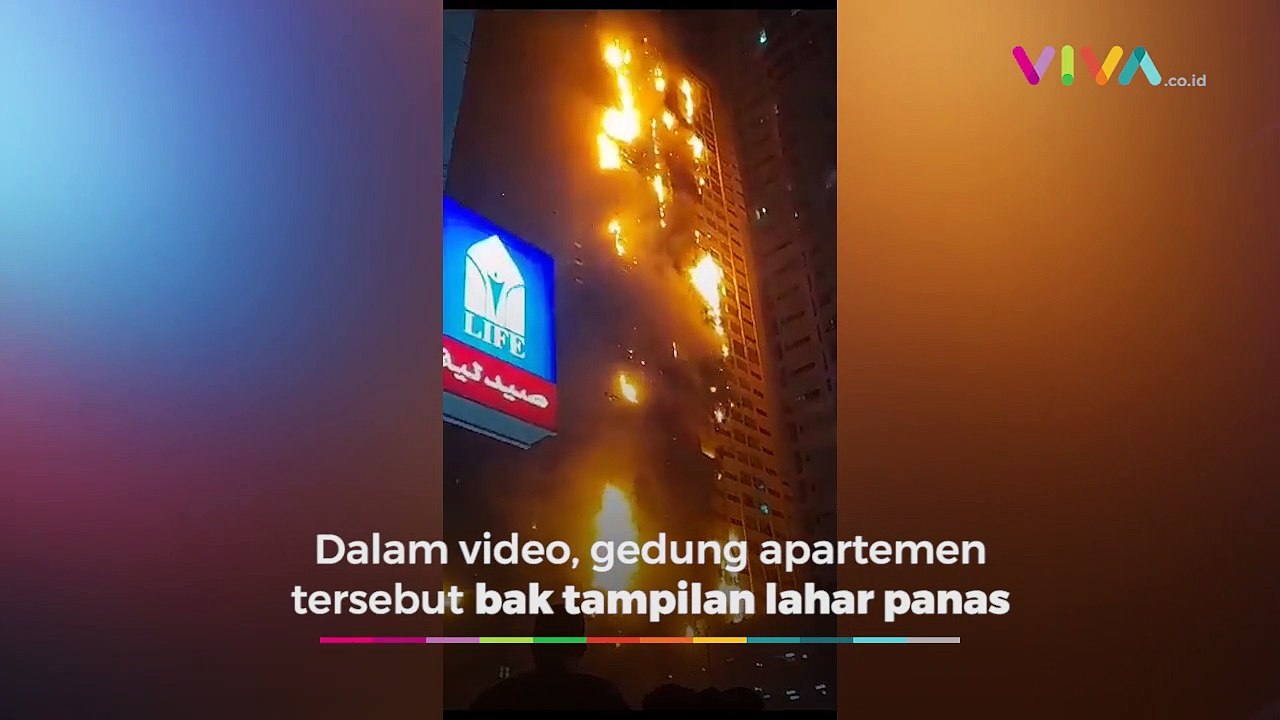 Penampakan 'Lahar Panas' Gedung Tinggi Uni Emirat Arab