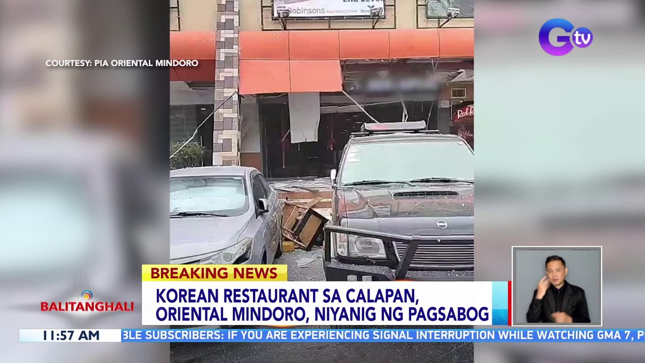 Korean restaurant sa Calapan, Oriental Mindoro, niyanig ng pagsabog | BT