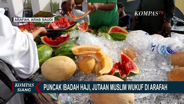 Pelaksanaan Ibadah Wukuf di Arafah, Suhu Capai 48 Derajat Celsius Buat Jemaah Haji Kehausan
