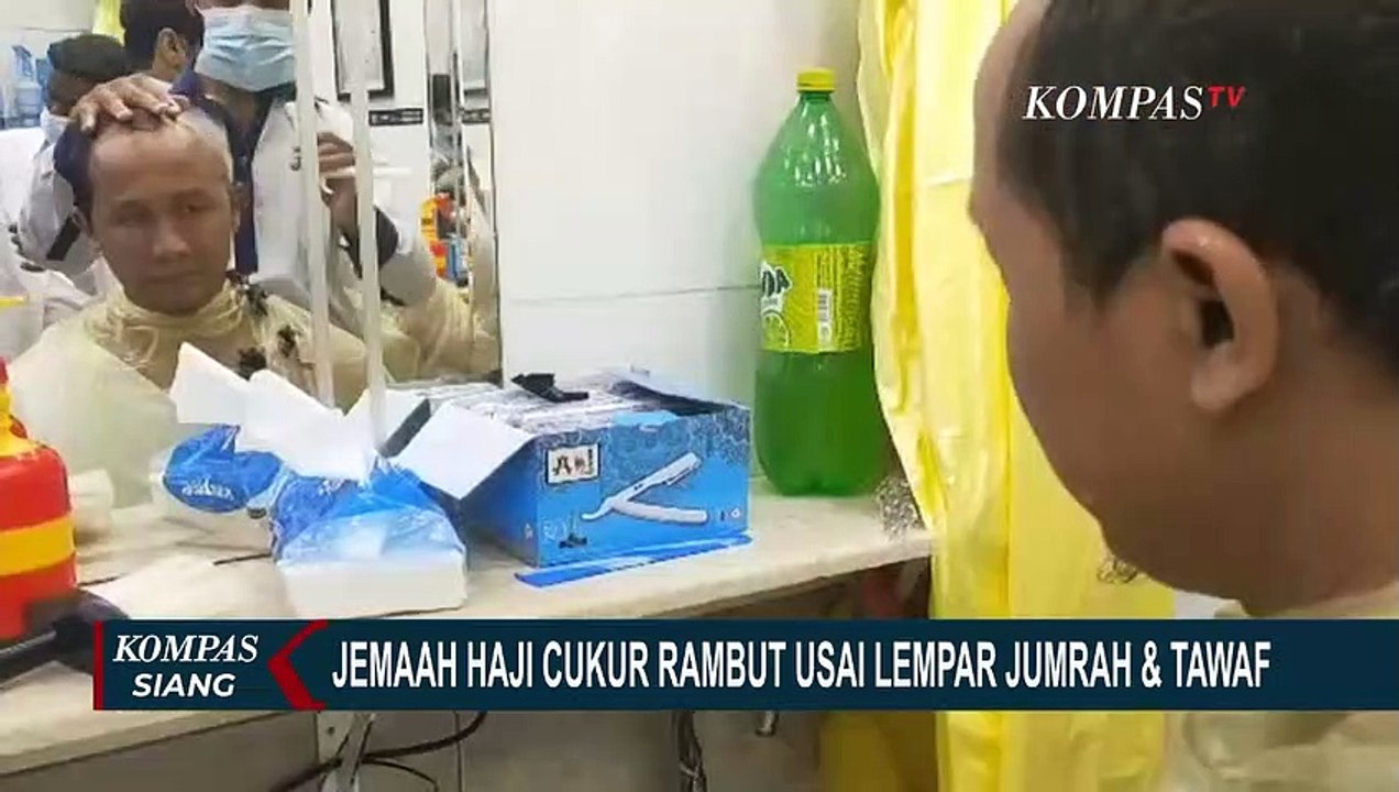 Akhiri Rangkaian Ibadah Haji, Jemaah Haji Indonesia Cukur Rambut Kepala