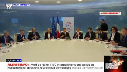 Emmanuel Macron sur les violences urbaines de cette nuit: "Celles-ci sont absolument injustifiables"