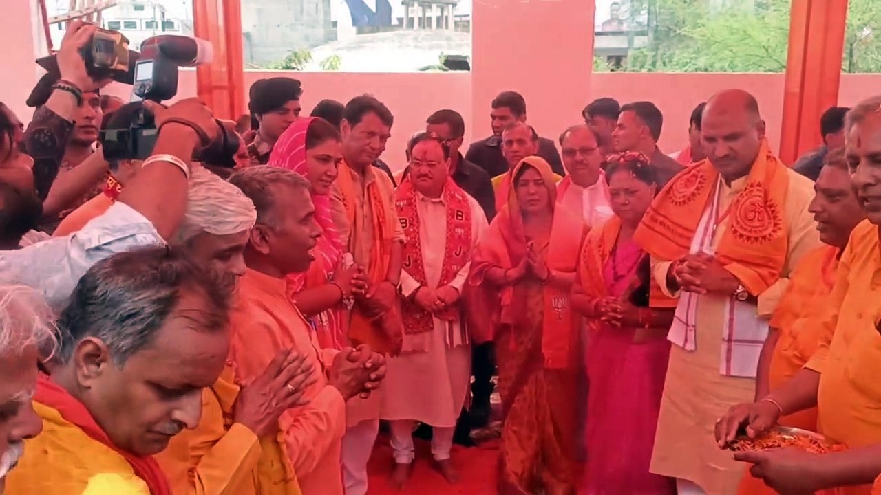 भरतपुर में बीजेपी के राष्ट्रीय अध्यक्ष जेपी नड्डा