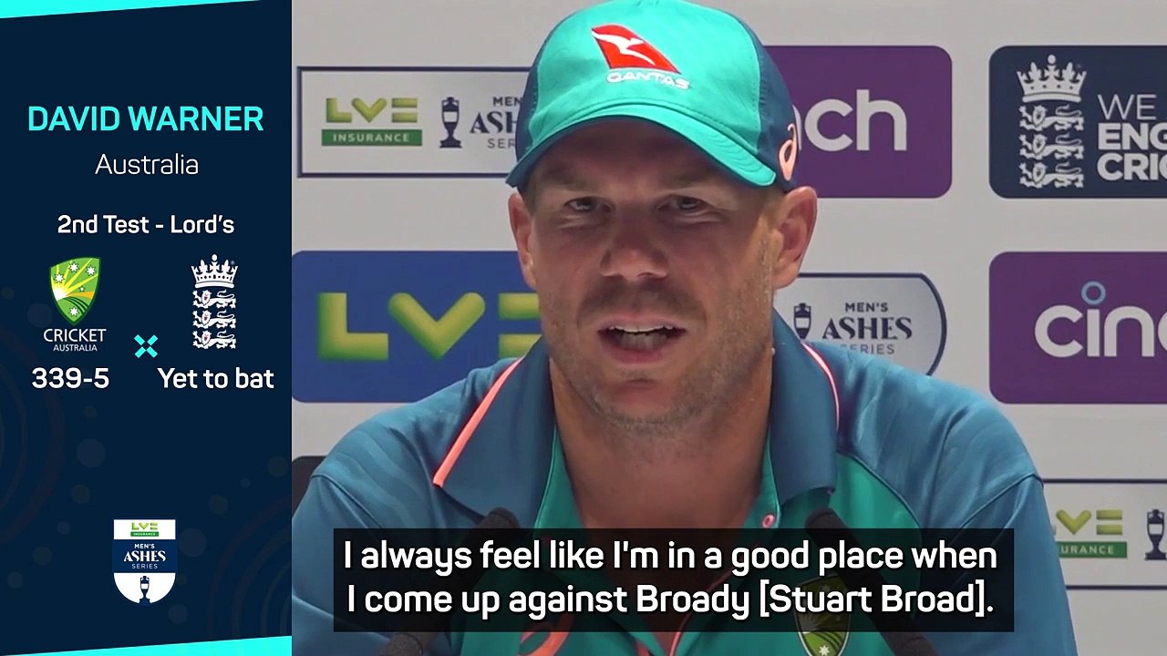 Warner enjoying Broad test despite record