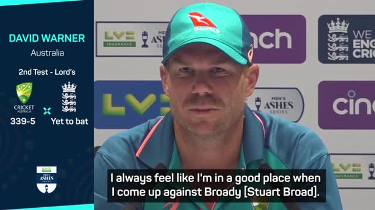 Warner - I'm always happy facing Broad