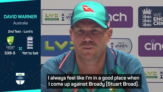 Warner - I'm always happy facing Broad