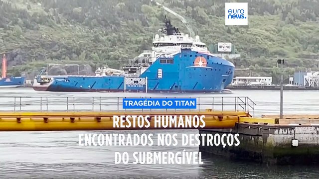 Restos humanos encontrados nos destroços do Titan