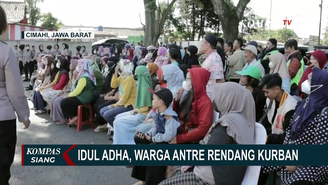 Beda dari yang Lain, Polres Cimahi Bagikan Daging Kurban yang Sudah Diolah Jadi Rendang