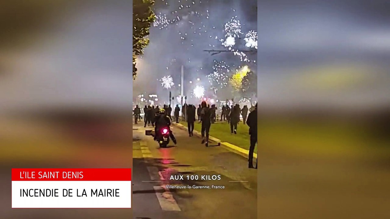 Emeutes incendie de la mairie de L'ile saint Denis