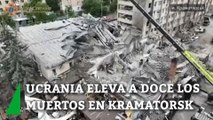 Ucrania eleva a doce los muertos y concluye los trabajos de búsqueda en el restaurante en Kramatorsk