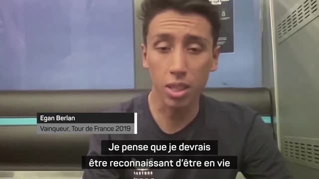 Tour de France - Bernal : Je devrais être reconnaissant d'être en vie