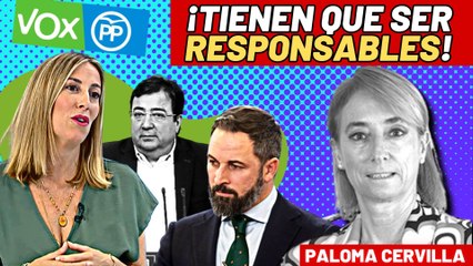 Tirón de orejas de Paloma Cervilla a PP y VOX en Extremadura… ¡por acabar beneficiando a Vara!