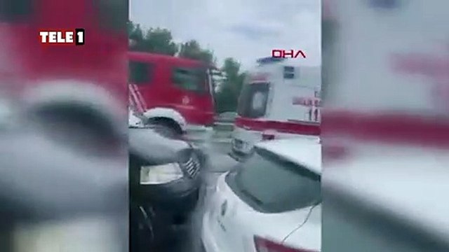 İstanbul’da feci kaza! Yolcu otobüsü ters yöndeki araçlara çarptı