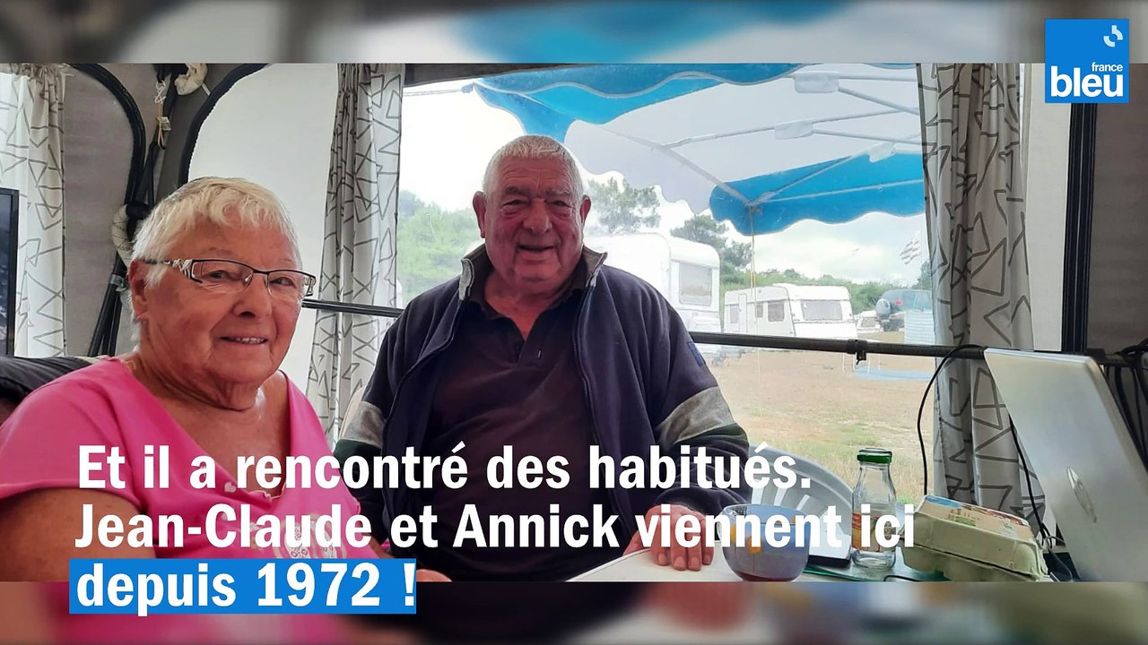 Au Camping de Fréhel, Annick et Jean-Claude installe leur caravane depuis 1972