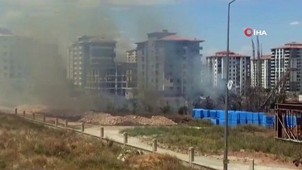 Çıkan anız yangını paniğe neden oldu