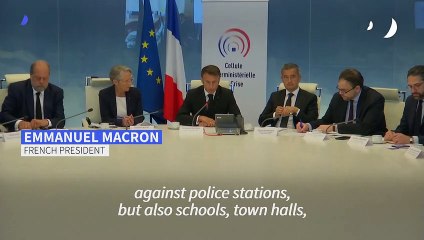 Macron says riots over police shooting of teen "unjustifiable"