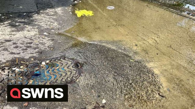 Furious residents who have just been hit with a hosepipe ban say a month long leak could have wasted nearly 200,000 litres of water