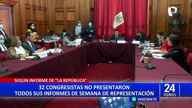 Más de 30 congresistas no presentaron informes de sus semanas de representación
