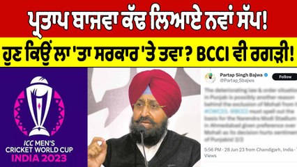 Partap Bajwa ਨੇ ਕੱਢ ਲਿਆਏ ਨਵਾਂ ਸੱਪ! ਹੁਣ ਕਿਉਂ ਲਾ'ਤਾ ਸਰਕਾਰ 'ਤੇ ਤਵਾ? BCCI ਵੀ ਰਗੜੀ! |OneIndia Punjabi