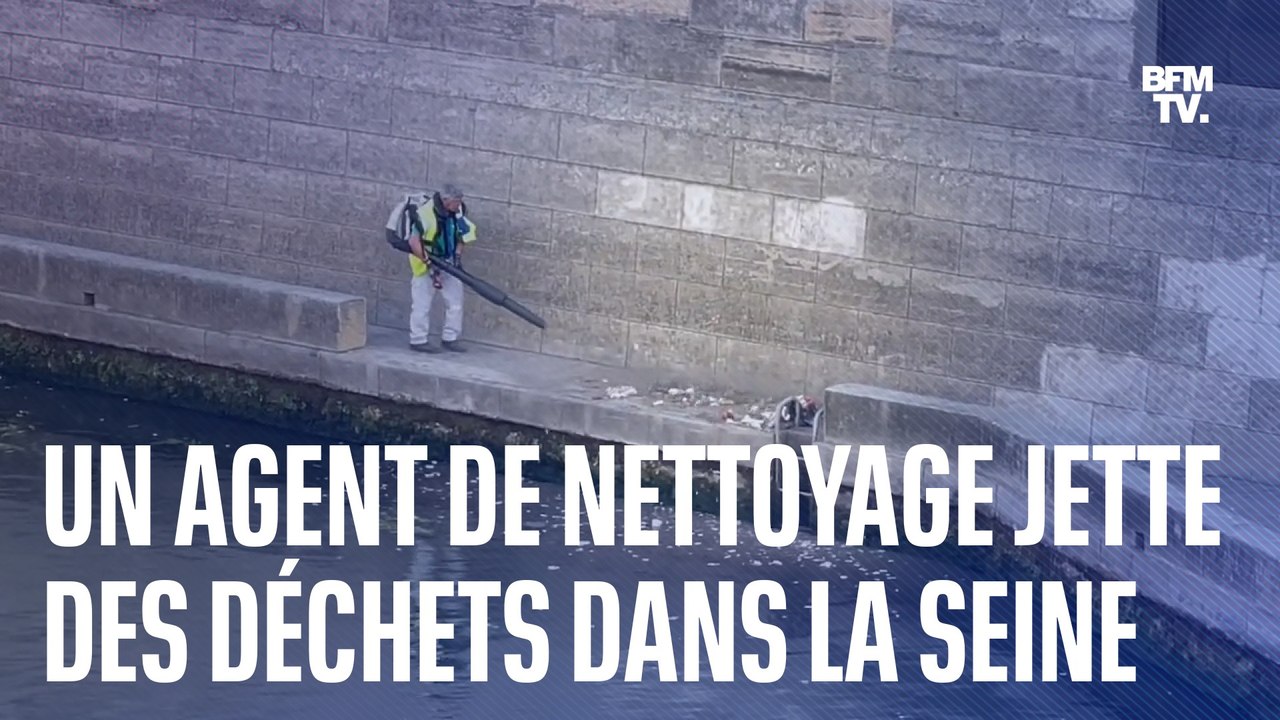 Un agent d'entretien de la ville de Paris filmé...