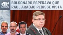 Schelp, d'Avila e Beraldo analisam o voto do ministro Raul Araújo em julgamento de Bolsonaro no TSE