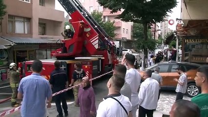 Ümraniye'de korkutan yangın: 1 kişi yaralandı