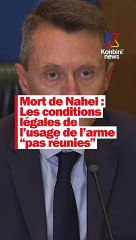 Mort de Nahel : les conditions légales de l'usage de l'arme "pas réunies"