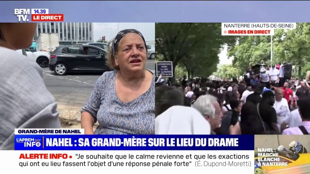 Mort de Nahel: Je suis sa deuxième mère témoigne sa grand-mère, qui s'est rendue sur les lieux du drame