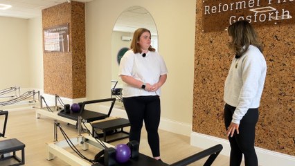 I try reformer Pilates for the very first time and was surprised how much it works your body