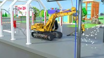 Hammer Drill Excavator & Construction Trucks for Kids _ Breakwater Construction