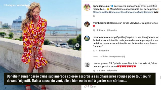 Accroupie sur cette photo : Ce gros souci rencontré par Ophélie Meunier en plein tournage à Marseille