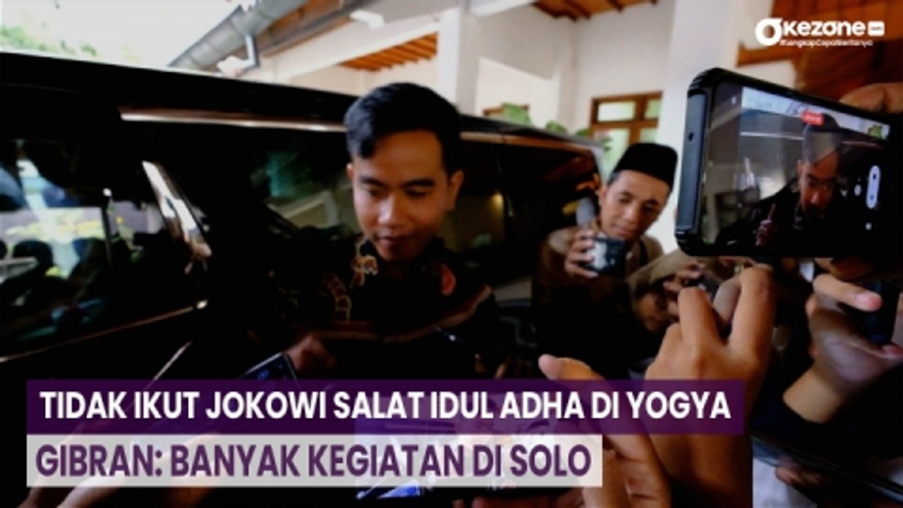 Tidak Ikut Jokowi Salat Idul Adha di Yogya, Gibran: Banyak Kegiatan di Solo
