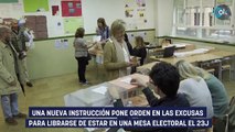 Una nueva instrucción pone orden en las excusas para librarse de estar en una mesa electoral el 23J