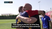 'Their legacy is eternal': Barca greats Iniesta and Villa immortalise generational Camp Nou stars