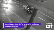 Motorista em fuga da PM se envolve em batida em Ribeirão Preto