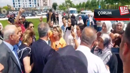 Çorum’da protokol bayramlaşmasında arbede
