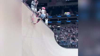 Teenager makes skateboarding history by landing 720 trick