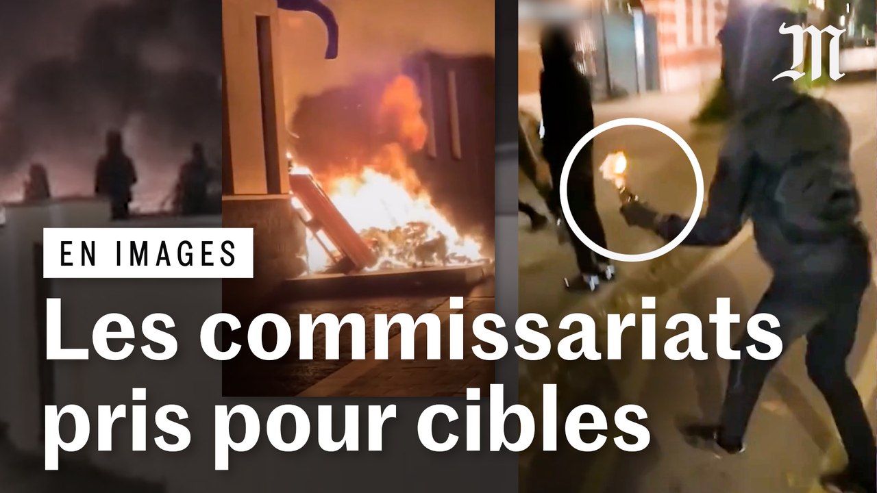 Mort de Nahel M. à Nanterre : les images vérifiées des commissariats pris pour cibles