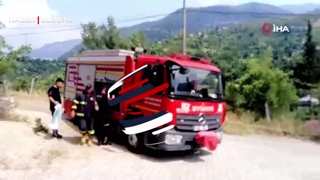 Evde yılan paniği! Vatandaş itfaiye ekiplerini aradı... Müdahale anları kamerada