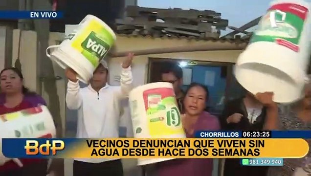 No tienen agua: Vecinos de Chorrillos denuncian que camión cisterna no los abastece desde hace 2 semanas