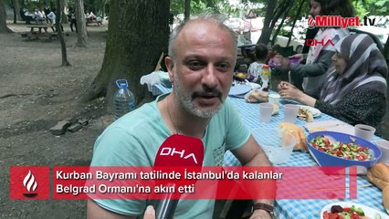 İstanbul'da kalanlar piknik alanlarına akın etti