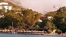 Datça'da orman yangını: Havadan ve karadan müdahale sürüyor