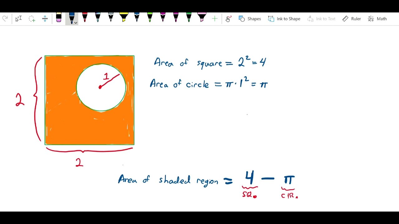 Area 1 by Subtraction