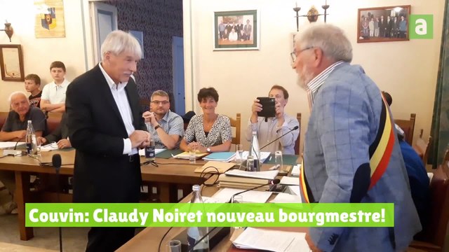 Couvin : la prestation de serment de Claudy Noiret, le nouveau bourgmestre