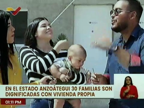30 familias del edo. Anzoátegui son beneficiadas con viviendas dignas