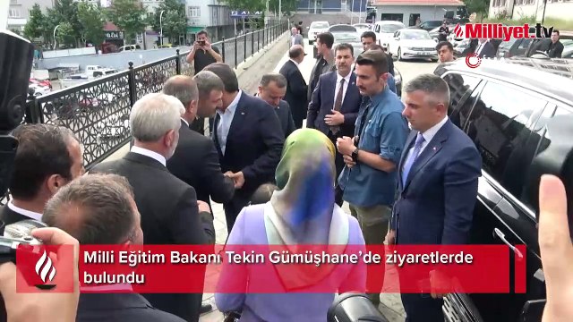 Milli Eğitim Bakanı Tekin Gümüşhane’de ziyaretlerde bulundu