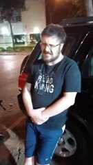 Estuprador Daniel Moraes Bittar no momento da prisão