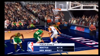 NBA Live 2003 Sonics vs Nets
