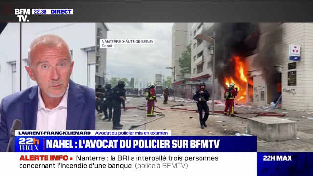 Policier mis en examen pour avoir tué Nahel: Il comprend qu'il sert de fusible, à calmer les émeutiers , affirme son avocat, Laurent-Franck Liénard
